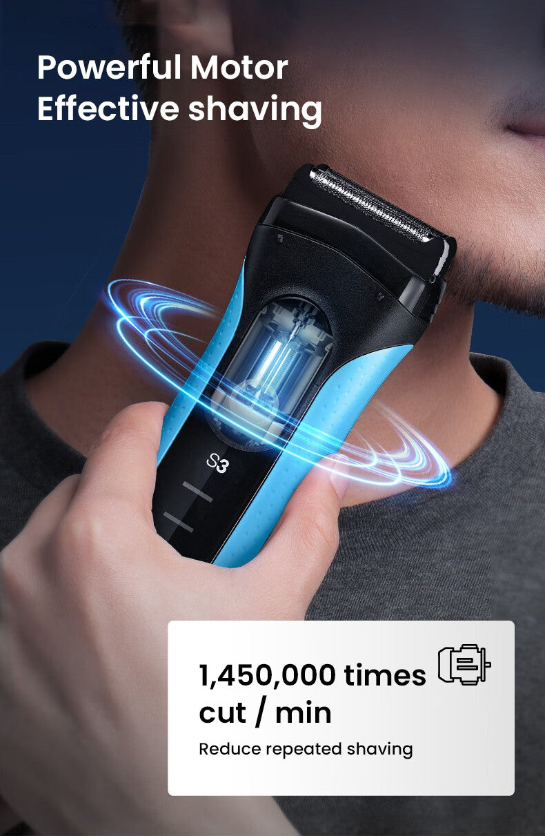 Braun Electric Shaver 3 Series ProSkin 3040S 3010S Reciprocating Shaver For Men Shaving Machine With Trimmer 100-240v