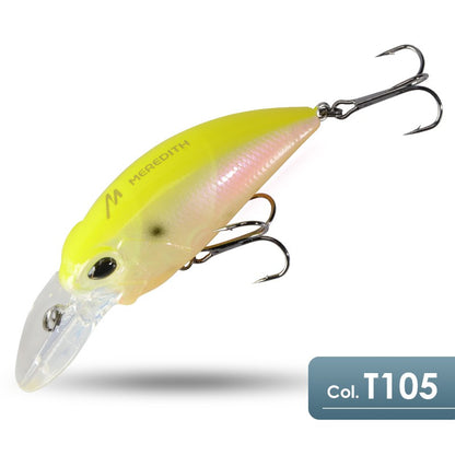 MEREDITH JERK CRANK M65 8A 14g Hot Model Isca de Pesca Artificial Rígida 11 Cores Wobbler Minnow Profissional de Qualidade Profundidade 2.0-2.5m