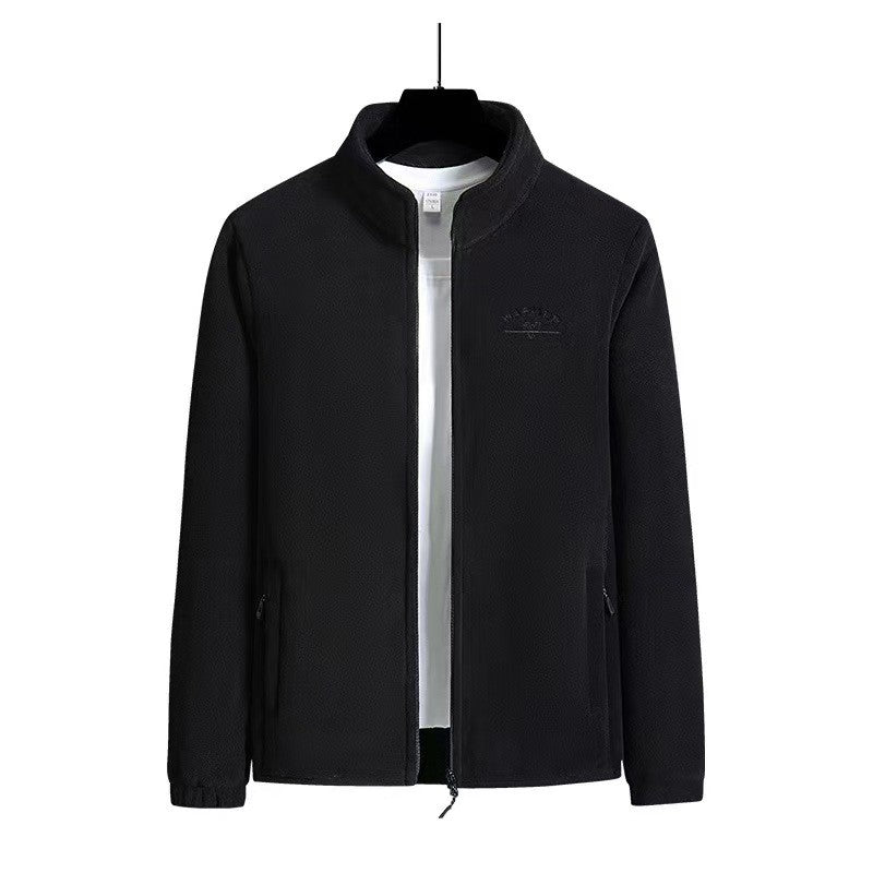 2026 Women's Wool Liner Coat Winter Loose-Fit Full Sleeve Polar Fleece Zipper Letter print Thickened Coat Cardigan Sporty jacket