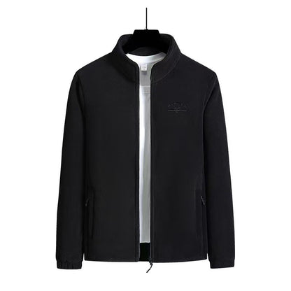 2026 Women's Wool Liner Coat Winter Loose-Fit Full Sleeve Polar Fleece Zipper Letter print Thickened Coat Cardigan Sporty jacket