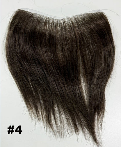 Prótese Capilar Masculina Frontal Fina de PU, com linha do cabelo natural, estilo V, em cabelo humano loiro, sistema de substituição capilar para homens