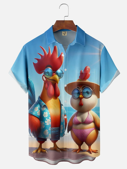 Cartoon Animal Graphic Men's Funny Shirt 3D Print Quick Dry Short Sleeve Tops Casual Men's Clothes Summer Street fashion Shirt