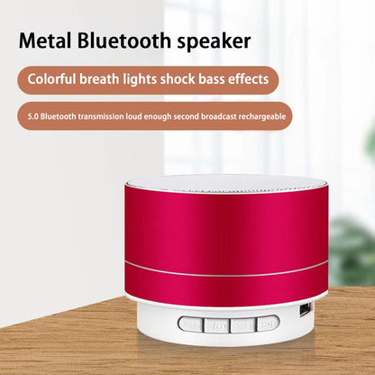 Xiaomi A10 Mini Portable Speaker Bluetooth Wireless Audio Dazzling Crack LED Light Subwoofer Support TF Card USB For PC/Mobile