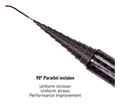 Vara de Pesca BAKAWA Stream Telescópica 3.6M/3.9M/4.5M/5.4M/6.3M/7.2M 100% Fibra de Carbono Pesca de Carpa em Água Doce Pesca de Viagem