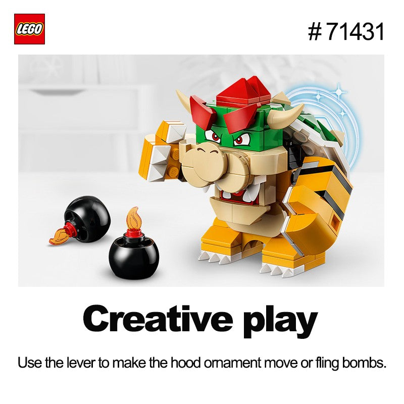 LEGO 71431 Conjunto de Expansão Carro Musculoso do Bowser 458 Peças Série Super Mario Brinquedos DIY Para Meninos Meninas Presente Crianças idades 8+