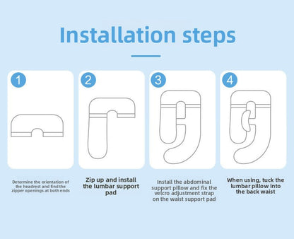 Pregnant women's pillows side sleeping pillows abdominal support U-shaped throw pillows for pregnant women to sleep are enlarged