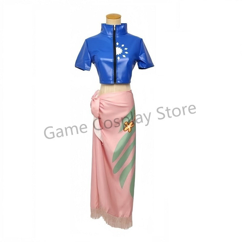 Anime Cosplay Costume Dress Outfits Nico Robin Cosplay Costume Glasses Party Wig Suit Costumes For Girl Halloween Carnival Suit