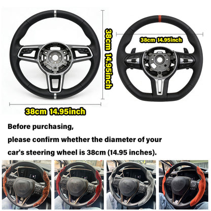 2 Peças de Capa Para Volante de Carro Para Honda Civic Accord CRV HRV Jazz City Odyssey Jade Vezel 10ª Geração Acessórios Antiderrapantes e Respiráveis