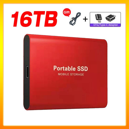 Unidade de Estado Sólido Externa de Alta Velocidade 1TB Disco Rígido Externo Portátil SSD 2TB Disco Rígido Externo SSD Para Laptop Mac