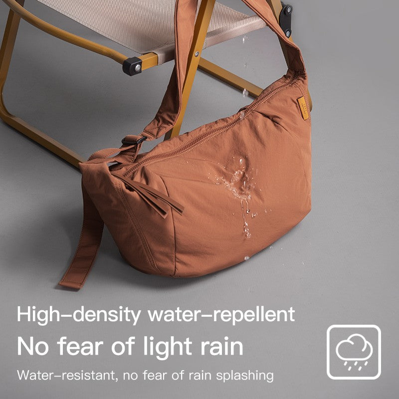 LEFF Simple Women's Crossbody Bag 2025 New Travel Casual Bag Outdoor Waterproof High Quality Shoulder Bag Uinsex Solid Colored