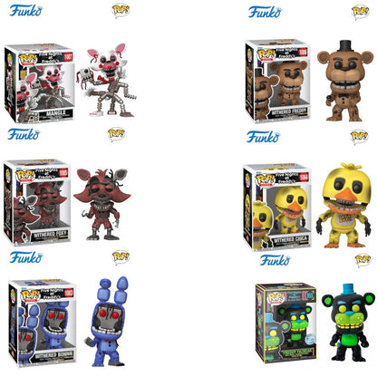 Funko Pop Mangle da Série Original Five Nights at Freddy's Boneco Articulado Withered Bonnie Modelo Freddy Edição Limitada Brinquedos de Presente
