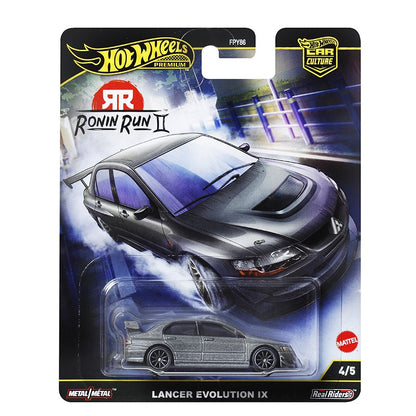 Hot Wheels Premium 2025 FPY86 Ronin Run 2, Japan Historics 5 Car Culture, Modelo Diecast Escala 1:64, Brinquedos Colecionáveis de Presente para Crianças