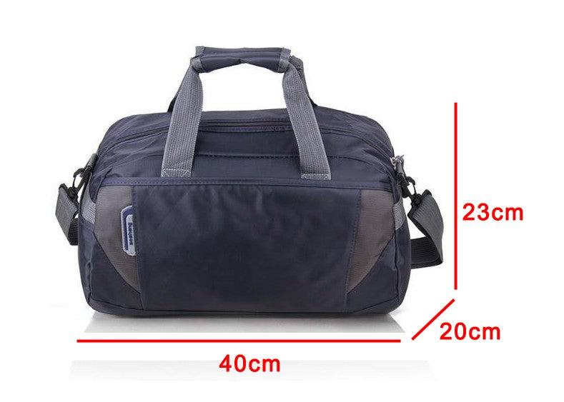 Unisex Waterproof Nylon Travel Handbag Men Weekend Shoulder Bags Vintage Casual Duffel Weekend Bag Women Overnight Packing Cubes