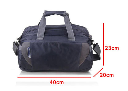 Unisex Waterproof Nylon Travel Handbag Men Weekend Shoulder Bags Vintage Casual Duffel Weekend Bag Women Overnight Packing Cubes