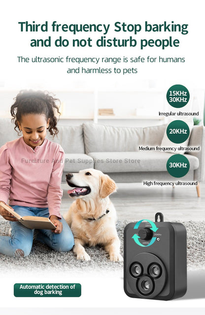 Dispositivos Anti Latido Dispositivos de Controle Automático de Latidos com 3 Modos Ultrassônicos para Cães Dispositivos para Parar Latidos de Cães