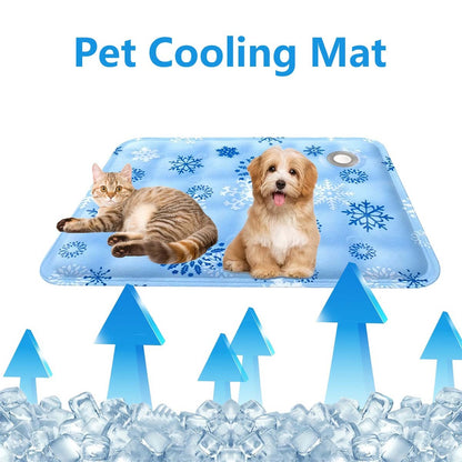 Tapete Gelado Para Pets Gelo Seco Almofada Gelada Para Pets Injeção De Água Caminhas Geladas Para Cães Mantenha Seu Pet Fresco Impermeável Resistente Ao Desgaste Para Cães E Gatos
