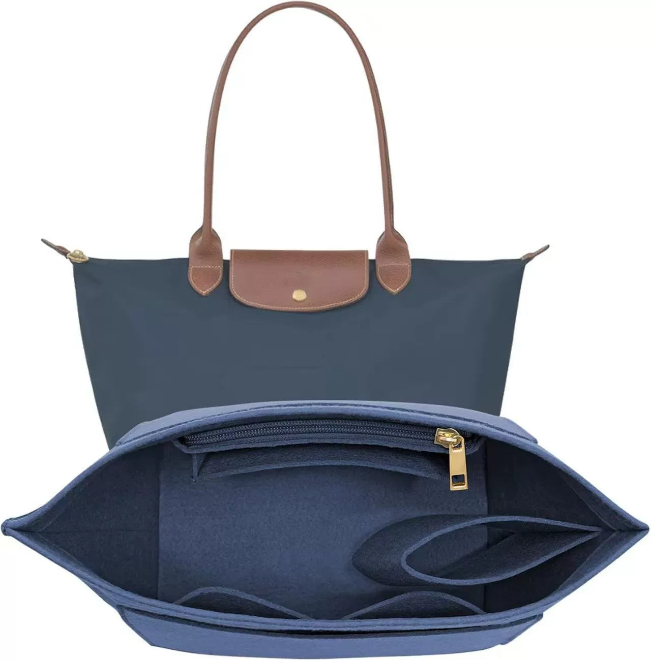 Custom Felt Bag Organizer forLongchamp Tote Purse Insert LinerPockets  Travel Storage Essential ChristmasBag Fashion Enthusiasts