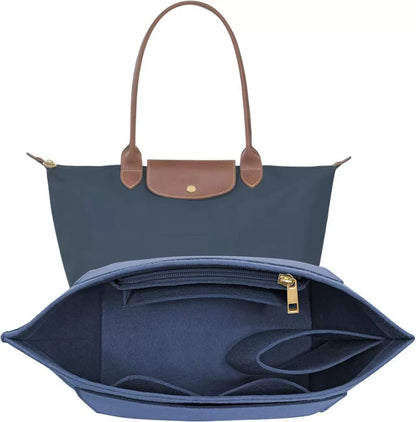 Custom Felt Bag Organizer forLongchamp Tote Purse Insert LinerPockets  Travel Storage Essential ChristmasBag Fashion Enthusiasts