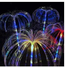 4 Color Changing Outdoor Lamp Solar Jellyfish Lights Waterproof Pathway Lawn Garden Decor Lighting
