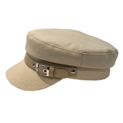 Octagonal Hat women's Flat Topped Duckbill Hat Show  Face Little Bailey Newsboy Hat Navy Hat Autumn Winter Chapeus 4m761