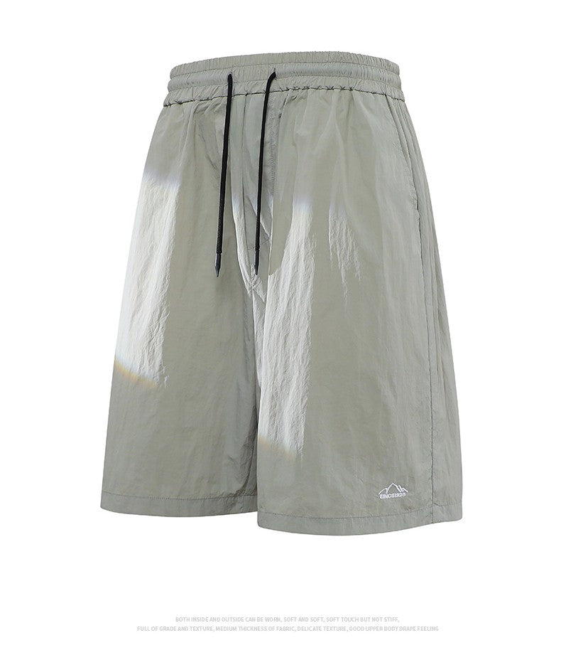 Men's Summer Embroidery Shorts Fashion Shorts Jogging Breathable Short Pants Male Shorts Casual Pants Simple Baggy Sports Shorts