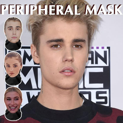 Realistic Face Mask 3D Printed Full Face Visual Mask Realistic Celebrity Performer Role-playing Props Costumes Face Mask