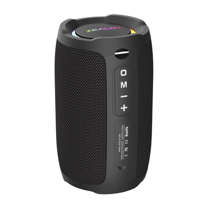 Caixa de som Bluetooth portátil Zealot_S49 com som estéreo 360, 20W, IPX6 à prova d'água, Bluetooth 5.2, True Wireless Stereo