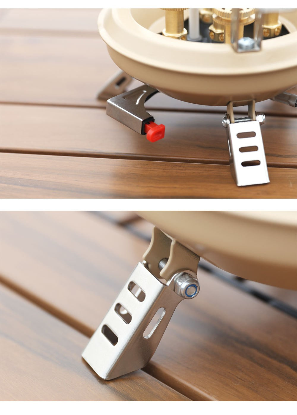 BRS-201A Five-core Fire Stove, Cassette Butane Liquefaction Portable High-power Gas Stove with Electronic Igniter Split Cooktops