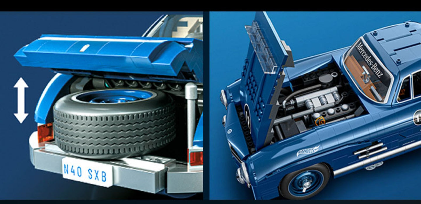 New Hot Wheels Benz 300sl Simulated Assembled Toy Model Car Holiday Gift Collectibles Desktop Ornaments In Stock