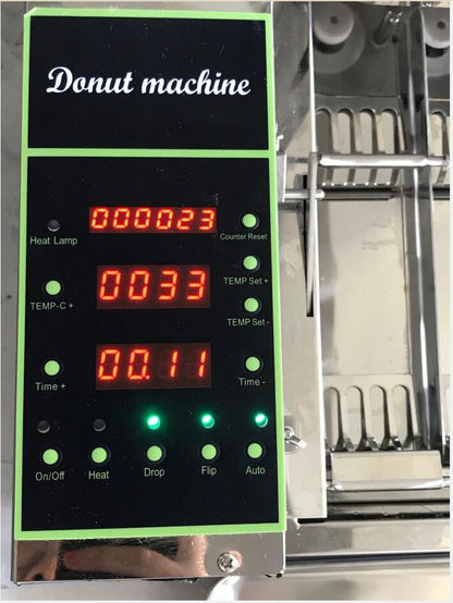 800-1000Peças/H Donuts 2000W Aquecimento Elétrico com Controle por Computador Máquina Automática de Fazer Rosquinhas de 4 Fileiras Máquina de Fazer Rosquinhas Automática 110V