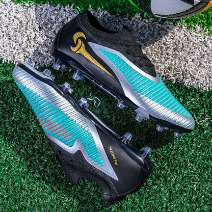 High Quality Mens Soccer Shoes TF/FG Training Football Sneakers Ultralight Non-Slip Turf Soccer Cleats Chuteira Campo 35-45