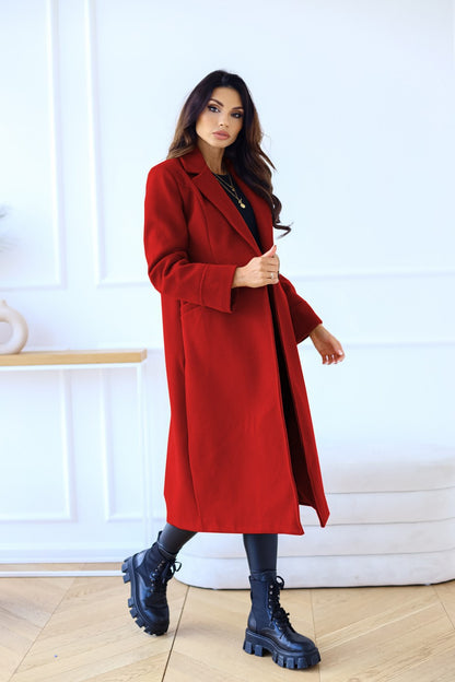 Autumn and winter 2024 new women's long woolen coat Korean version of the loose temperament haute overcoat coat