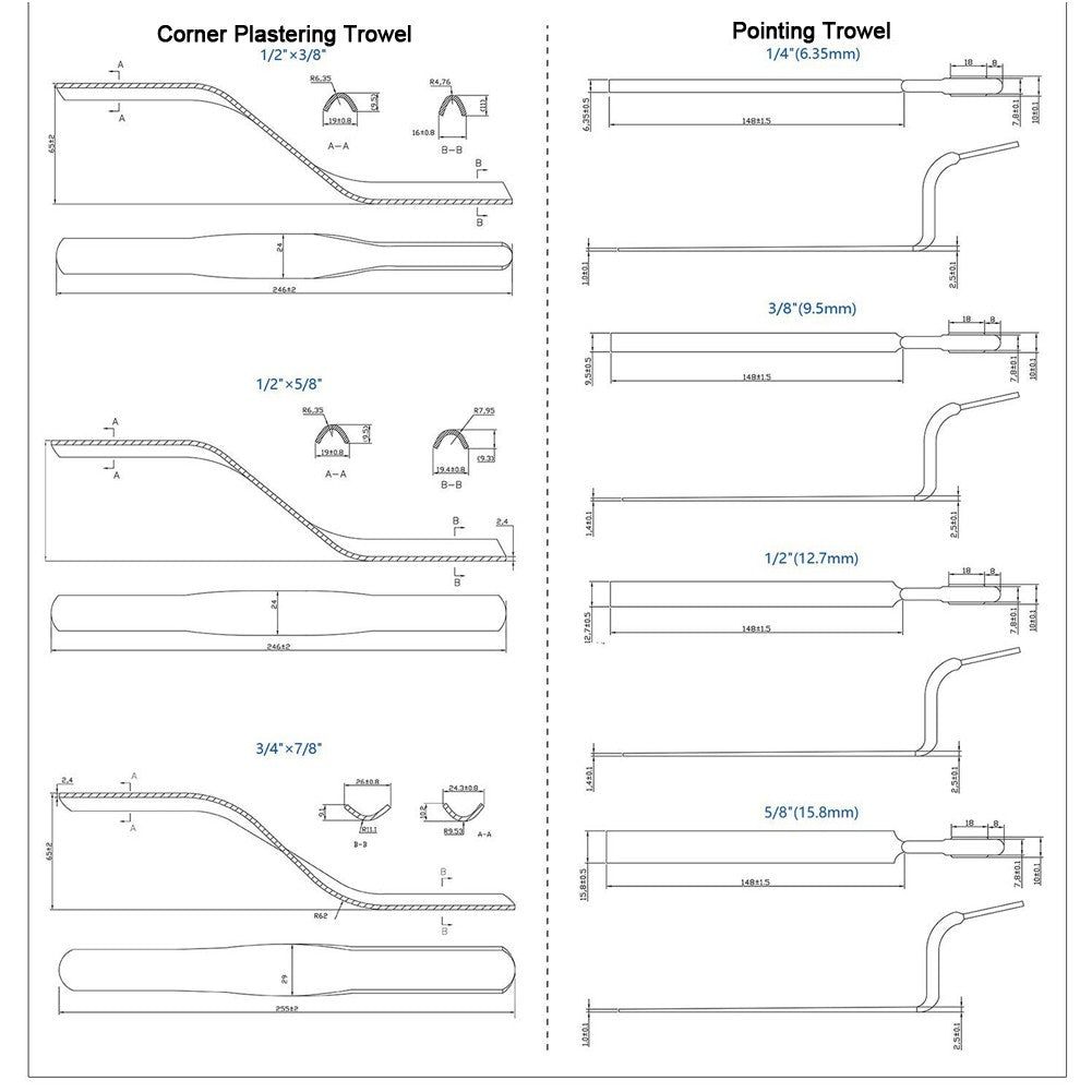 Ferramentas de Rejunte Colher de Pedreiro para Projetos Domésticos Construção Leve Assentamento de Azulejos Meticuloso para Melhorias Domésticas