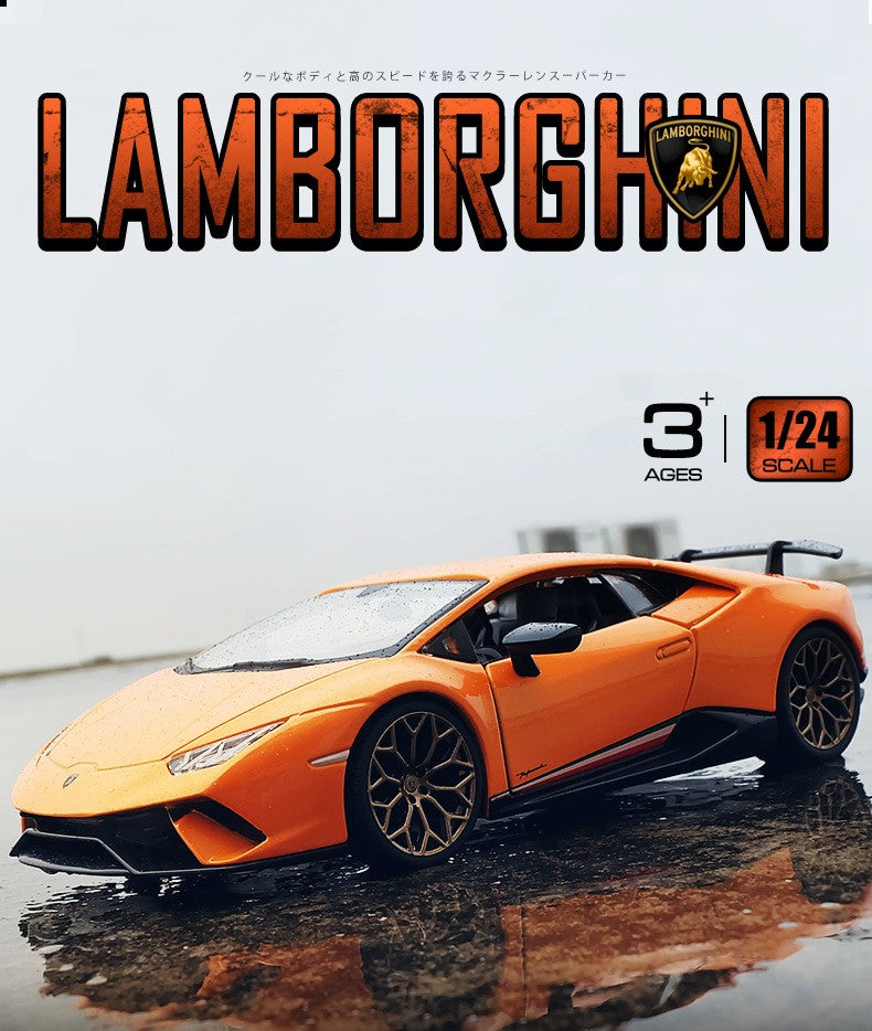 Bburago 1:24 Lamborghini Huracan Performante Carro de Liga Fundido e Veículos de Brinquedo Modelo de Carro em Miniatura para Crianças