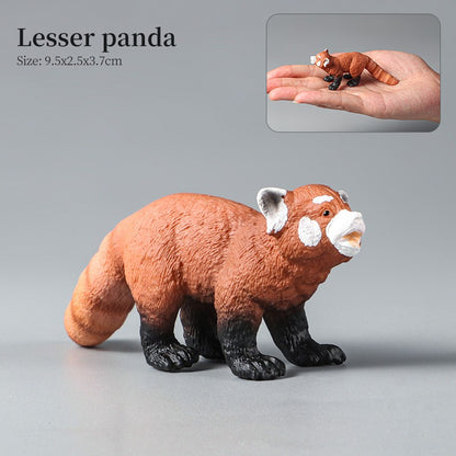 Conjunto de Brinquedos Montessori de Animais Selvagens - Leão Elefante Antílope Miniaturas de Animais Figuras de Ação Zoológico Presente Educacional para Crianças