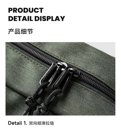 LEE Women Men Oxford Crossbody Waist Bag Waterproof Running Sport Single Shoulder Slingbag Travel iPad Pocket Daily Fanny Pack