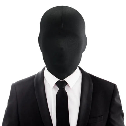 2pcs Black Cosplay Full Mask Thin Breathable Hood Cosplay Prop Party Decoration Ghost Festival Accessories Cosplay Head Cover