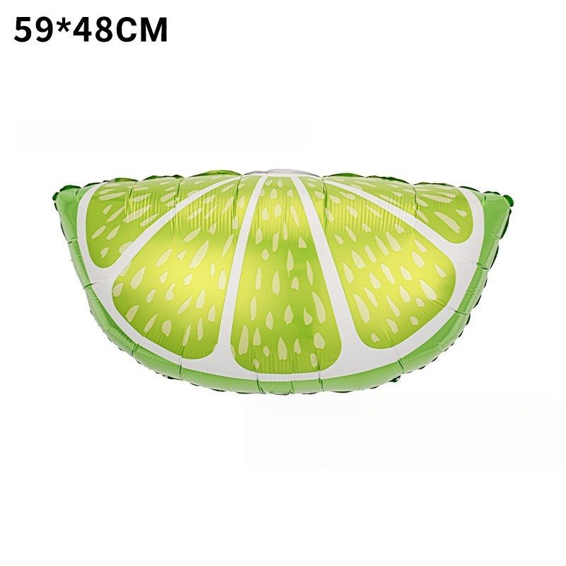 Hawaiian Fruit Balloons Tropical Luau Pineapple Strawberry Avocado Foil Balloon Summer Birthday Pool Party Decor Beach Supplies