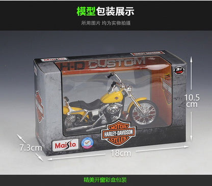 Maisto 1:18 Harley 2001 FXDWG Dyna Wide Glide Imitação de Liga Leve Modelo de Motocicleta de Brinquedo Coleção de Presente Acessórios