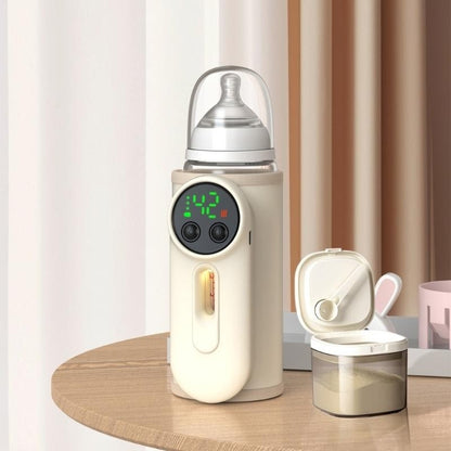 J15U Upgraded Bottle Warmer for Breastmilk Baby Feeding Bottle Heating Case Rechargeable Warmer Bag with Digital Display