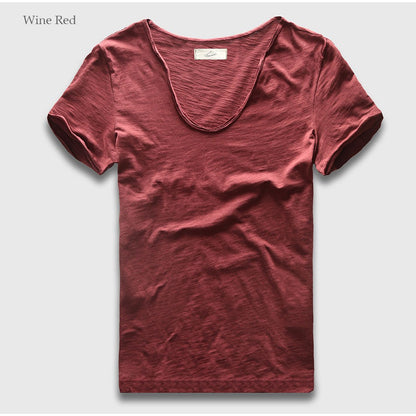 Zecmos Brand Men T-Shirt Plain Hip Hop Fashion Casual V Neck T Shirt Best Seller for Men Short Sleeve Man Top Tees