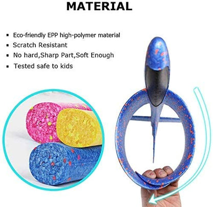 Avião de espuma grande de 36cm x 48cm, planador de avião de arremesso manual, aviões de bolha EPP inerciais, brinquedos de lançamento ao ar livre para crianças e meninos de presente