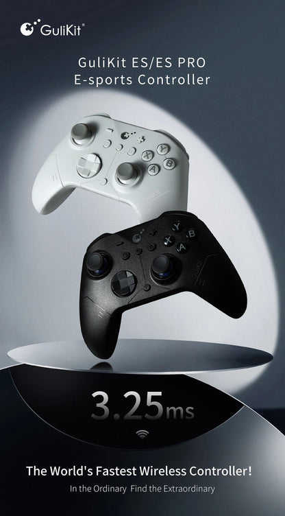 GuliKit ES Pro E-Sports Controller for Nintendo Switch 1/ 2, PC, Windows, Android Wake-up with TMR Joystick