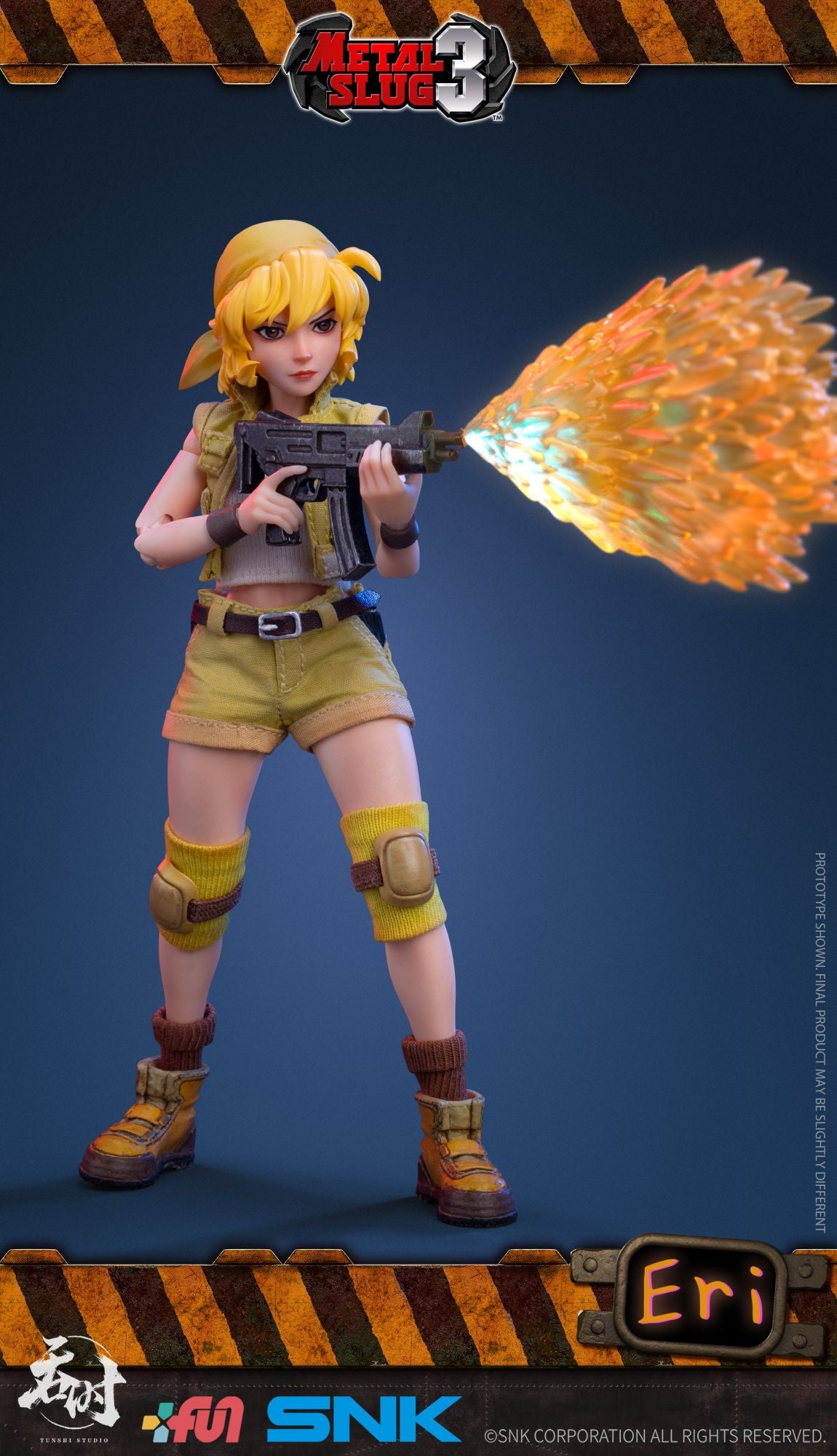 Boneco de Ação Original Snk Metal Slug Toy Fior Airi Sisters 1/12 Coleção de Pano Modelo Colecionável Decoração
