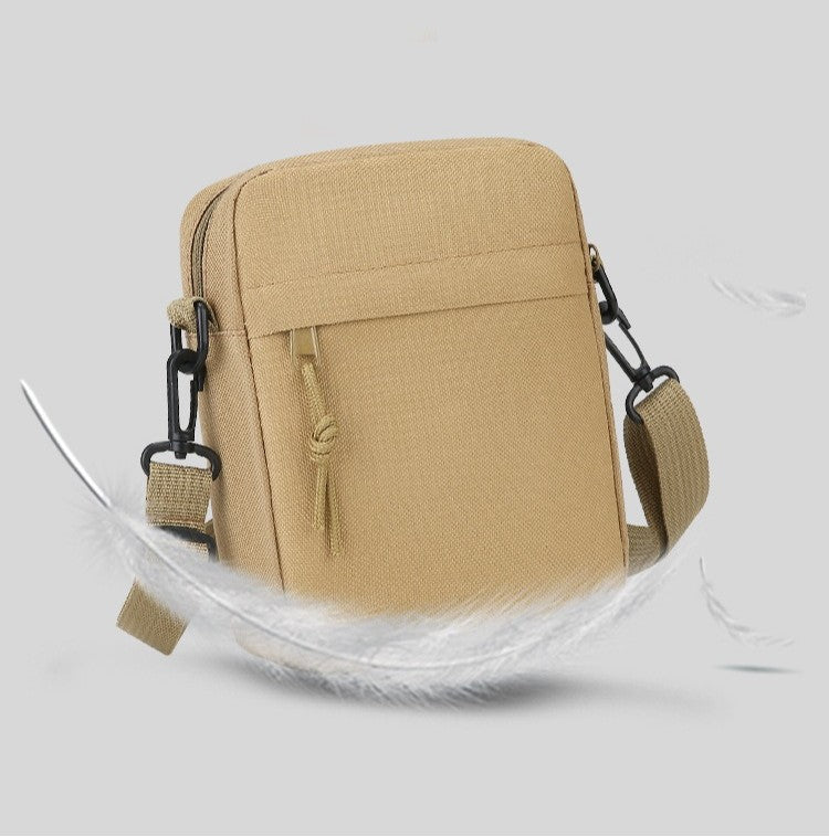 Simple Solid-Color Men's Mini Crossbody Bag - Lightweight and Stylish Ideal for Casual Use and Carrying Phones