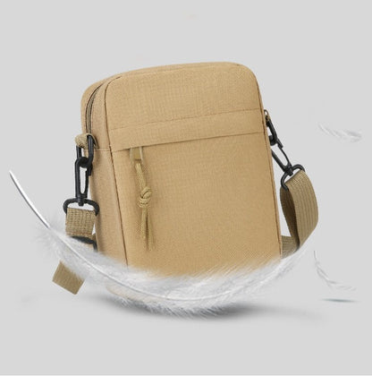 Simple Solid-Color Men's Mini Crossbody Bag - Lightweight and Stylish Ideal for Casual Use and Carrying Phones