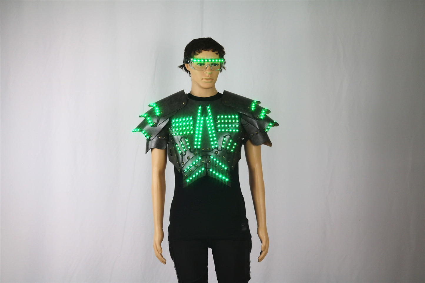 COSPLAY-Luminous LED Clothing, Fluorescent Glasses, Stage Show Armor, Night Show, Party Atmosphere Props