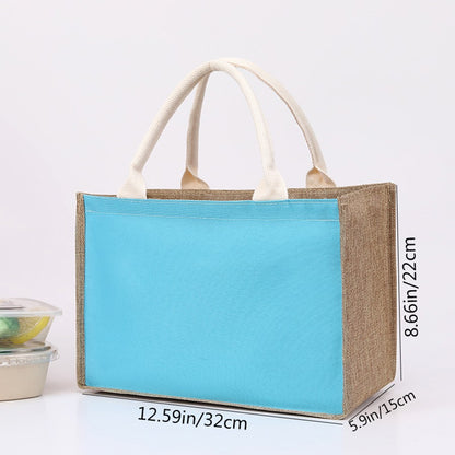 Simple solid color zipper shopping bag  reusable   travel tote bag