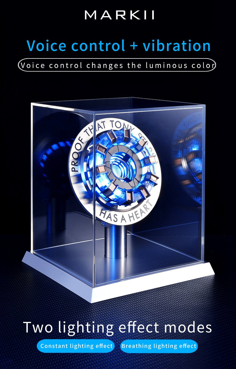 Reator de liga leve no peito 1/1 Ark Núcleo Eletromagnético USD Os Primeiros Vingadores Homem de Ferro Mk1 Modelo Periférico do Homem de Ferro Presente