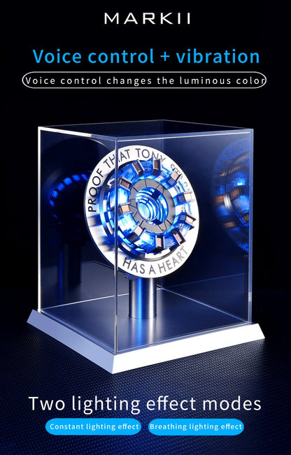 Reator de liga leve no peito 1/1 Ark Núcleo Eletromagnético USD Os Primeiros Vingadores Homem de Ferro Mk1 Modelo Periférico do Homem de Ferro Presente